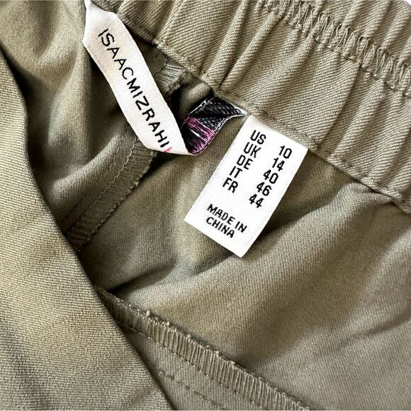 Isaac Mizrahi Live Crop Dress Pants Green 10 NWOT - Picture 6 of 7